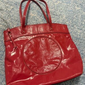 Vintage Y2K Coach Laura Patent Leather Tote